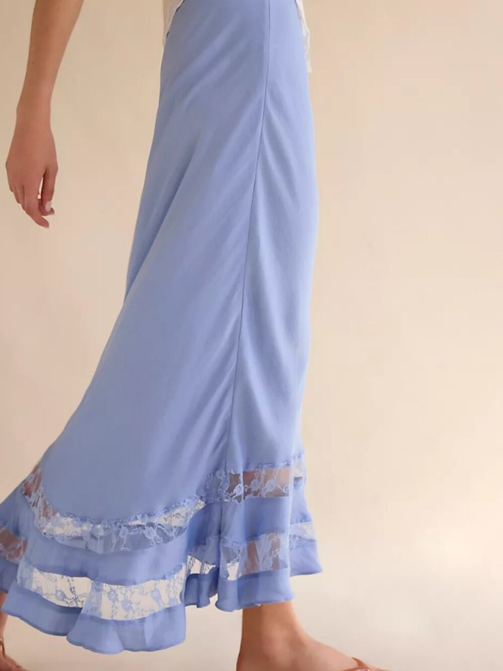 Free People Long Lost Lover Maxi Slip Skirt, Size XS - Picture 2 of 6